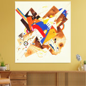 KANDINSKY - STUDIE VOOR GEACCENTUEERDE HOEKEN (192 CANVAS AFDRUK (Insitu (Woonkamer))