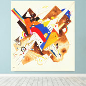 KANDINSKY - STUDIE VOOR GEACCENTUEERDE HOEKEN (192 CANVAS AFDRUK (Insitu (Houten vloer))