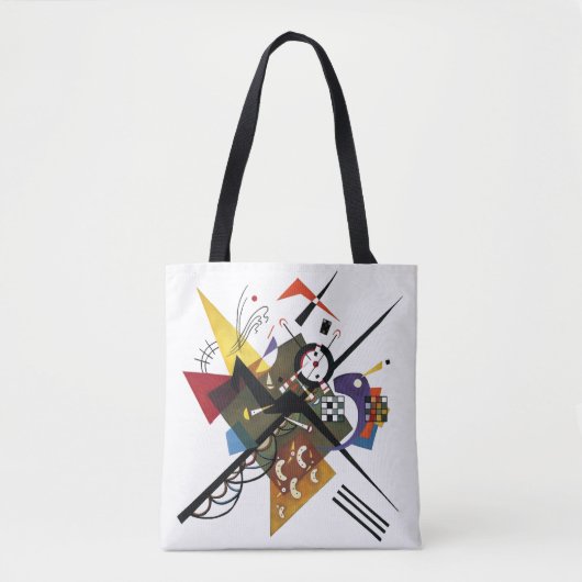 Kandinsky, Sur Blanc 1923 Tote Bag (Voorkant)
