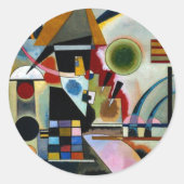 Kandinsky - Swingen Ronde Sticker (Voorkant)