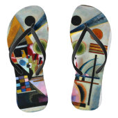 Kandinsky - Swingende, populaire kunst, Teenslippers (Voetbed)