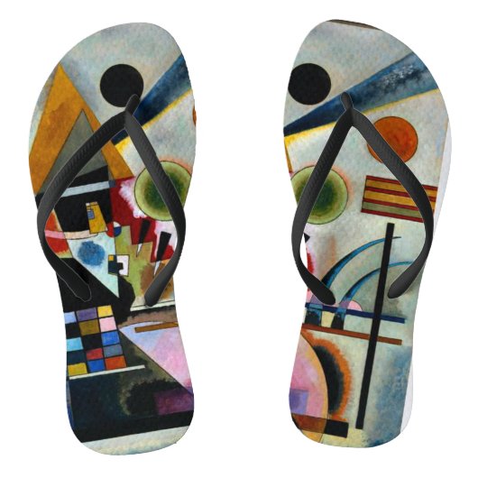 Kandinsky - Swingende, populaire kunst, Teenslippers (Voetbed)