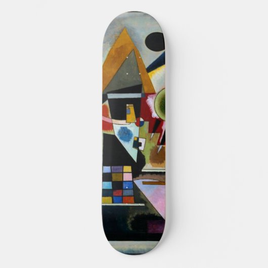 Kandinsky - Swinging, beroemd schilderij, Skateboa Persoonlijk Skateboard (Voorkant)