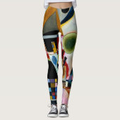 Kandinsky - Swinging, populair schilderij Leggings (Voorkant)