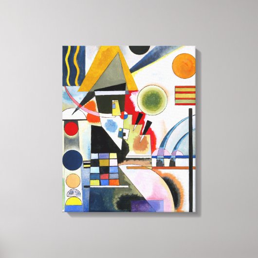 KANDINSKY - SWINGING (Schaukeln) - 1925 - Bauhaus Canvas Afdruk (Voorkant)