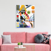 KANDINSKY - SWINGING (Schaukeln) - 1925 - Bauhaus Canvas Afdruk (Insitu (Woonkamer))