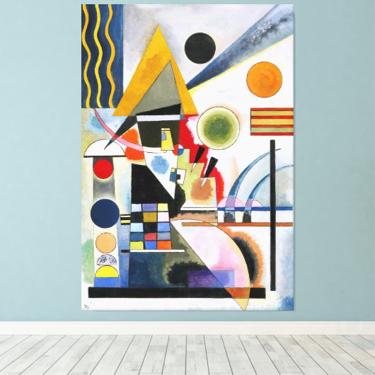 KANDINSKY - SWINGING (Schaukeln) - 1925 - Bauhaus Canvas Afdruk (Insitu (Houten vloer))