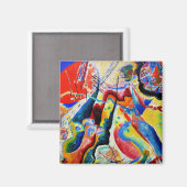Kandinsky - Tableau a la Tache Rouge Magneet (Voorkant / Achterkant)
