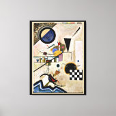 Kandinsky - Tegenovergestelde Akkoorden Canvas Afdruk (Voorkant)