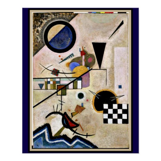 Kandinsky - Tegenovergestelde Akkoorden Perfect Poster (Voorkant)