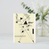 Kandinsky - Tekening voor punt Briefkaart (Staand voorkant)