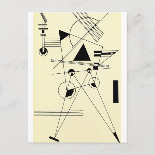 Kandinsky - Tekening voor punt Briefkaart (Voorkant)