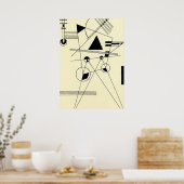 Kandinsky - Tekening voor punt Poster (Keuken)