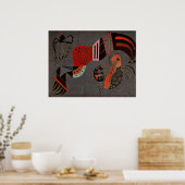 Kandinsky - Tempered Elan, Poster (Keuken)