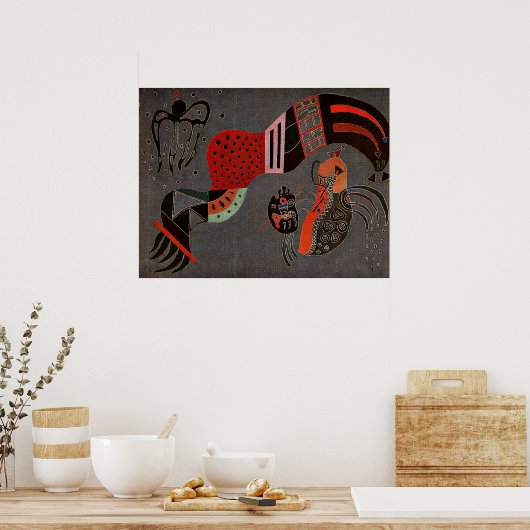Kandinsky - Tempered Elan, Poster (Keuken)