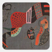 Kandinsky - Tempered Elan, Vierkante Sticker (Voorkant)