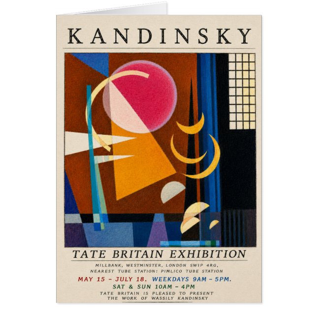 Kandinsky Tentoonstellingsposter | Abstract Geomet (Voorkant)