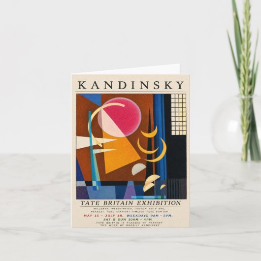 Kandinsky Tentoonstellingsposter | Abstract Geomet Kaart (Voorkant)