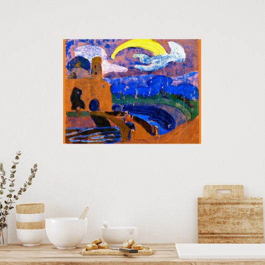 Kandinsky - The Comet, kleurrijk abstract schilder Poster (Keuken)