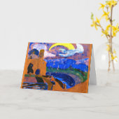 Kandinsky - The Comet, kleurrijk schilderij, Kaart (Gele Bloem)