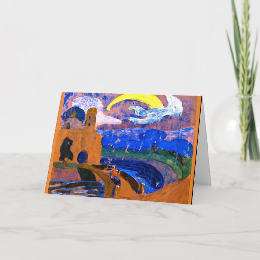 Kandinsky - The Comet, kleurrijk schilderij, Kaart (Voorkant)