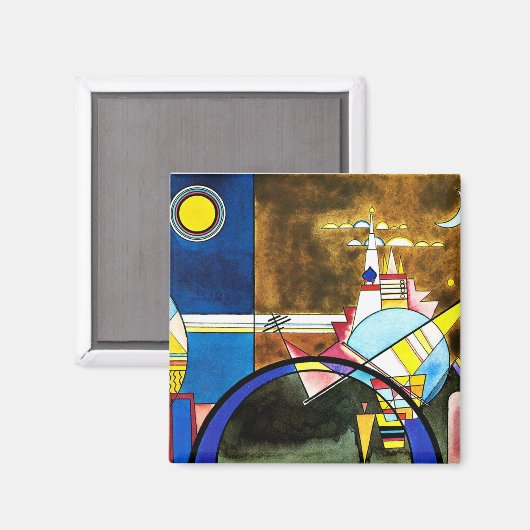 Kandinsky - The Great Gate of Kiev Magneet (Voorkant / Achterkant)