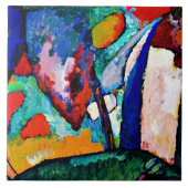 Kandinsky - The Waterfall, abstract schilderij, Tegeltje (Voorkant)
