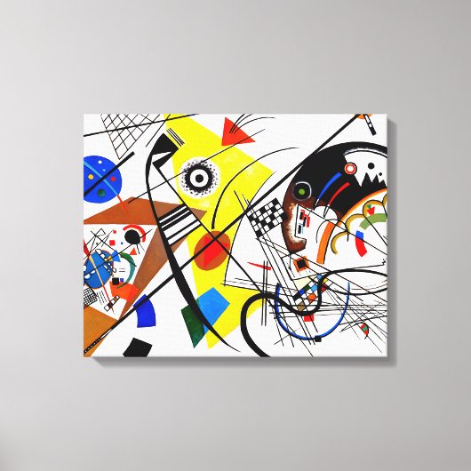 KANDINSKY - TRANSVERSALE LIJN - 1923 - Bauhaus - Canvas Afdruk (Voorkant)