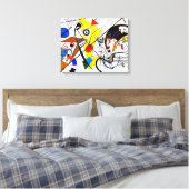 KANDINSKY - TRANSVERSALE LIJN - 1923 - Bauhaus - Canvas Afdruk (Insitu (Slaapkamer))