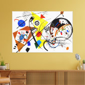 KANDINSKY - TRANSVERSALE LIJN - 1923 - Bauhaus - Canvas Afdruk (Insitu (Woonkamer))