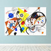 KANDINSKY - TRANSVERSALE LIJN - 1923 - Bauhaus - Canvas Afdruk (Insitu (Houten vloer))