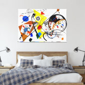 KANDINSKY - TRANSVERSALE LIJN - 1923 - Bauhaus - Canvas Afdruk (Insitu (Slaapkamer))