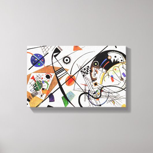 Kandinsky transversale lijn canvas afdruk (Voorkant)