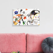 Kandinsky transversale lijn canvas afdruk (Insitu (Woonkamer))