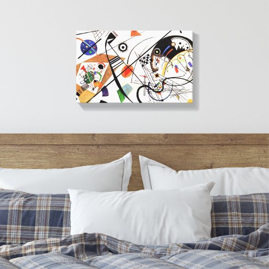 Kandinsky transversale lijn canvas afdruk (Insitu (Slaapkamer))
