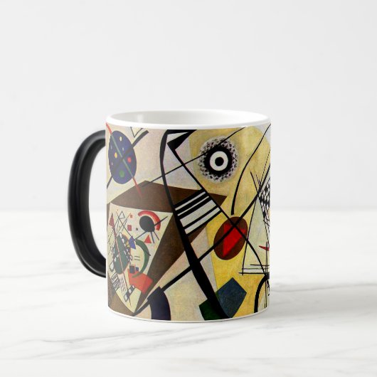 Kandinsky - Transverse Line Magische Mok (Voorkant links)