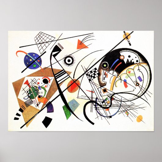 Kandinsky Transverse Line Poster (Voorkant)