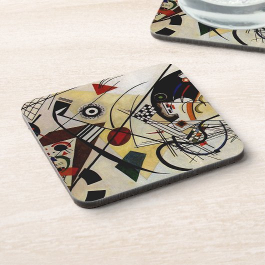 Kandinsky Transverse Ongebroken Lijn Bier Onderzetter (Linkerzijde)