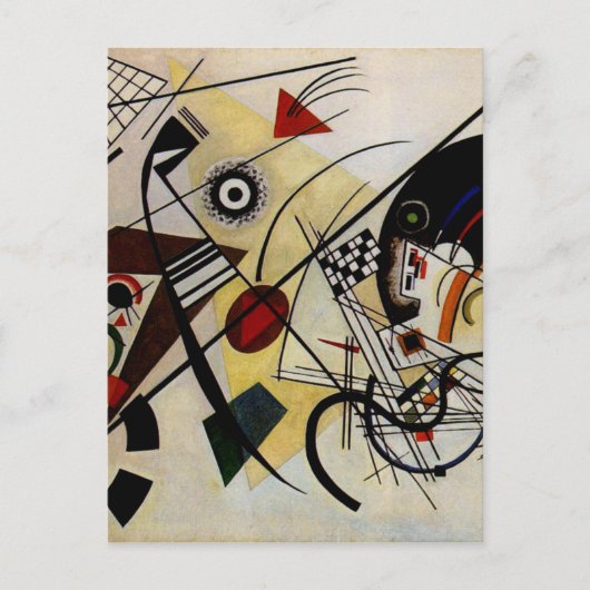 Kandinsky Transverse Ongebroken Lijn Briefkaart (Voorkant)