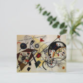 Kandinsky Transverse Ongebroken Lijn Briefkaart (Staand voorkant)