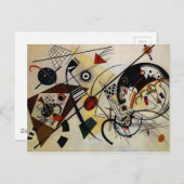 Kandinsky Transverse Ongebroken Lijn Briefkaart (Voorkant / Achterkant)