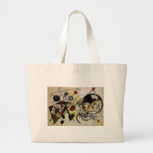 Kandinsky Transverse Ongebroken Lijn Grote Tote Bag (Voorkant)