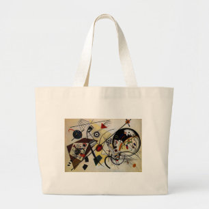 Kandinsky Transverse Ongebroken Lijn Grote Tote Bag