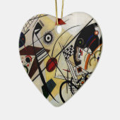 Kandinsky Transverse Ongebroken Lijn Keramisch Ornament (Links)