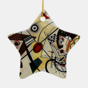 Kandinsky Transverse Ongebroken Lijn Keramisch Ornament