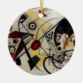 Kandinsky Transverse Ongebroken Lijn Keramisch Ornament (Voorkant)