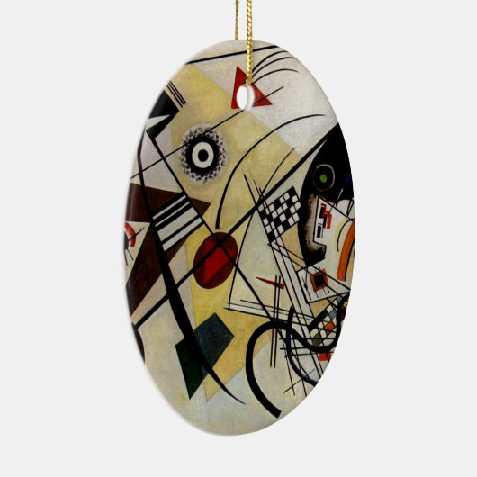 Kandinsky Transverse Ongebroken Lijn Keramisch Ornament (Rechts)
