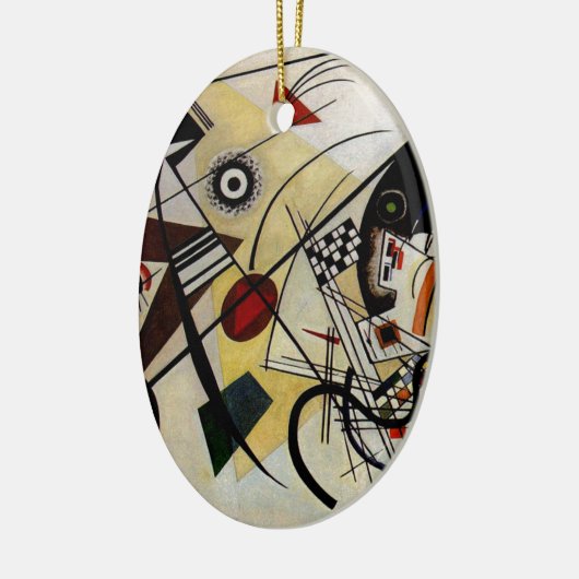 Kandinsky Transverse Ongebroken Lijn Keramisch Ornament (Links)