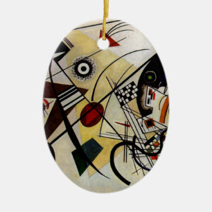 Kandinsky Transverse Ongebroken Lijn Keramisch Ornament