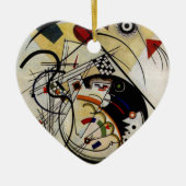 Kandinsky Transverse Ongebroken Lijn Keramisch Ornament (Voorkant)
